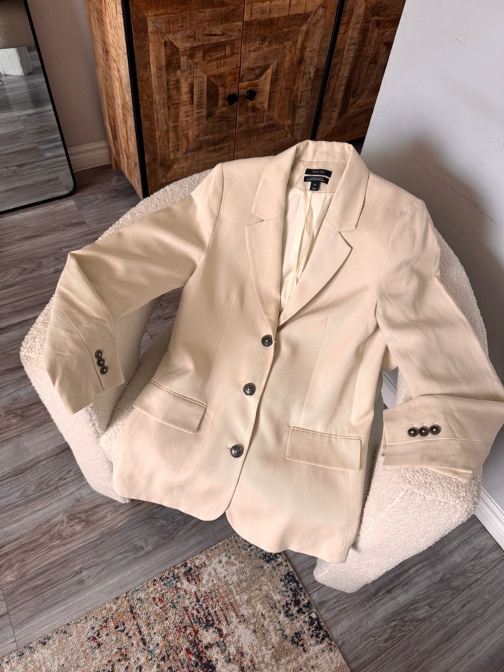RW&CO. Cream Women's Blazer